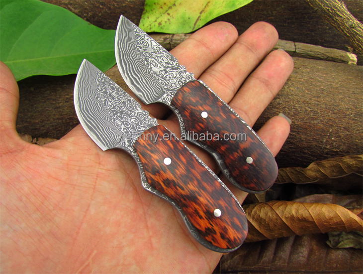 ミニdsk-007snakewoodハンドル固定刃ダマスカス鋼ストレートoemハンティングナイフ仕入れ・メーカー・工場
