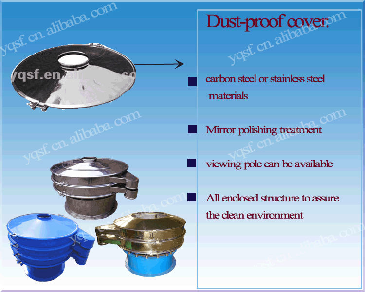 rotary vibrating screen for black pepper screening and separation