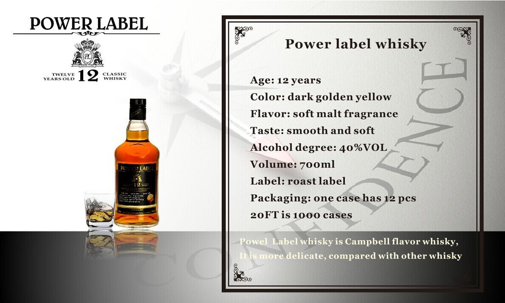 Speyside single malt whisky aged 12 years