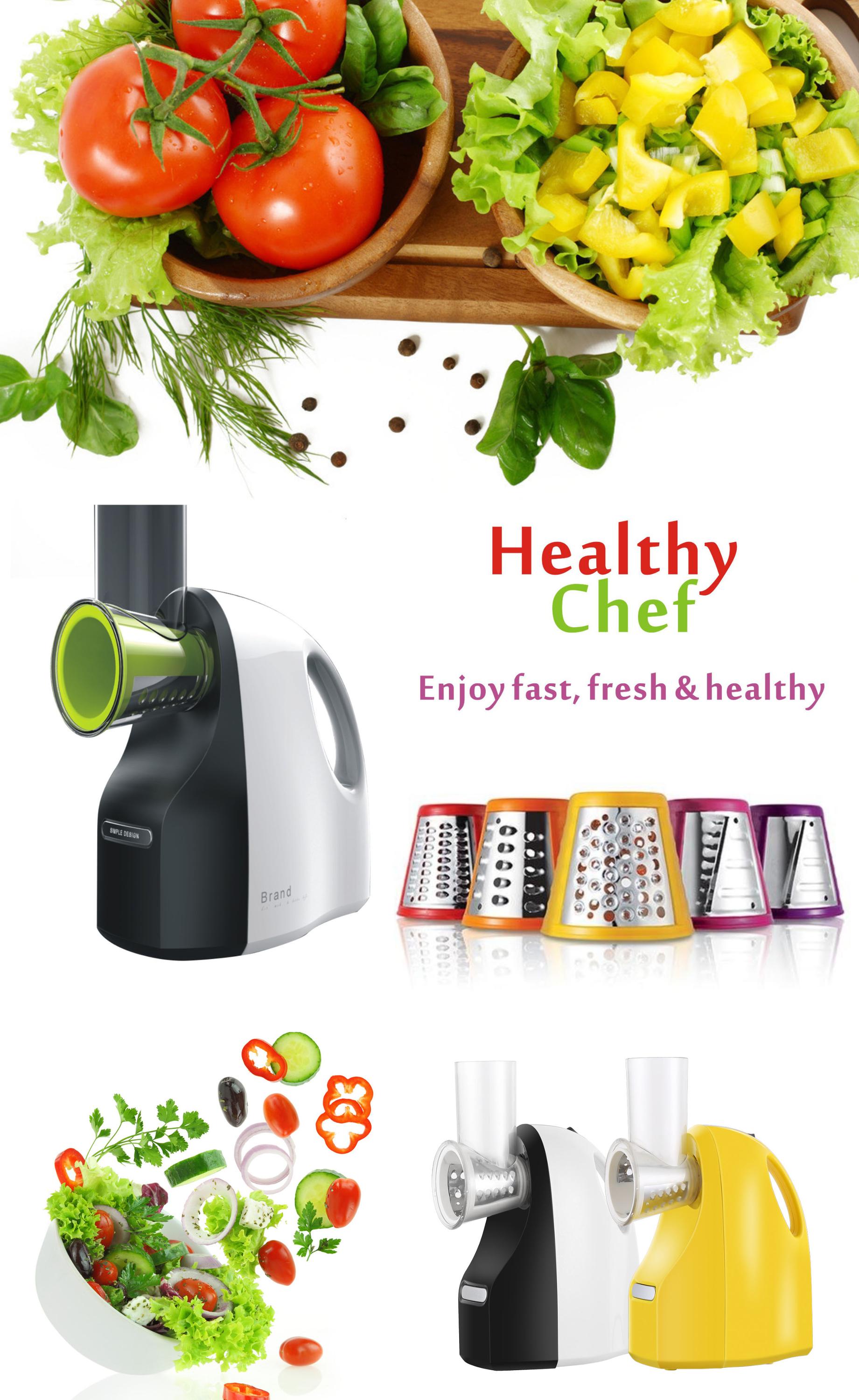 2 In 1 Kitchen Food Processor Electric Salad Maker - Buy Chopped Salad ...