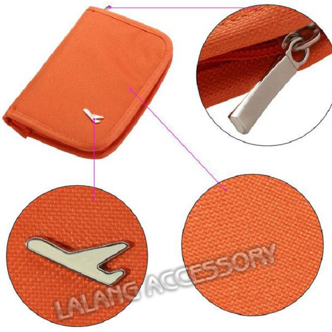 Wholesale Short Canvas Passport Bag Multifunctional Travel Document Package Storage Set Women