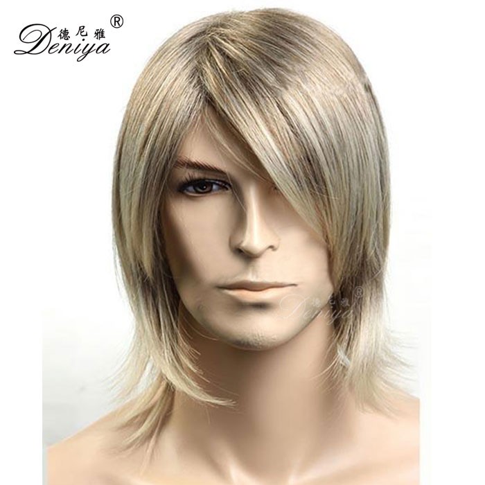 Blonde Handsome Wig Men Natural Hair Wig For Men Buy Natural