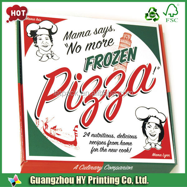 Cheap Standard Inch Custom Printed Corrugated Pizza Box