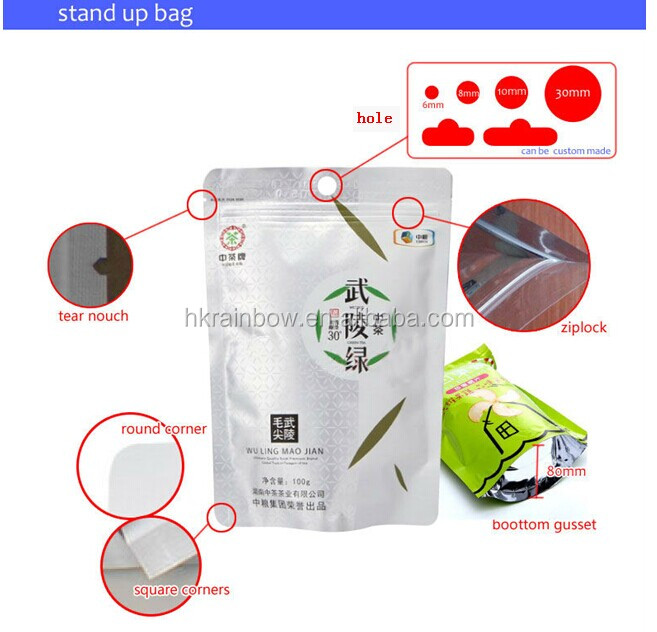 New cheap colorful printing kraft paper tea bags