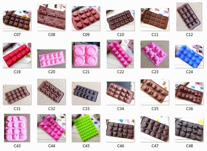 MFG Various shape silicone chocolate molds christmas lollipop molds/chocolate lollipop mold kits