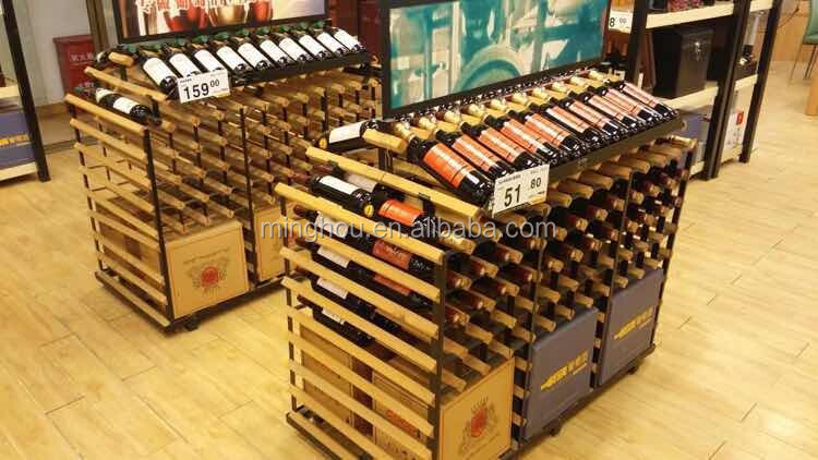 140 ワイン ボトル木材で金属商業ラック 、商業ワイン ラック用144 ワイン ボトル仕入れ・メーカー・工場