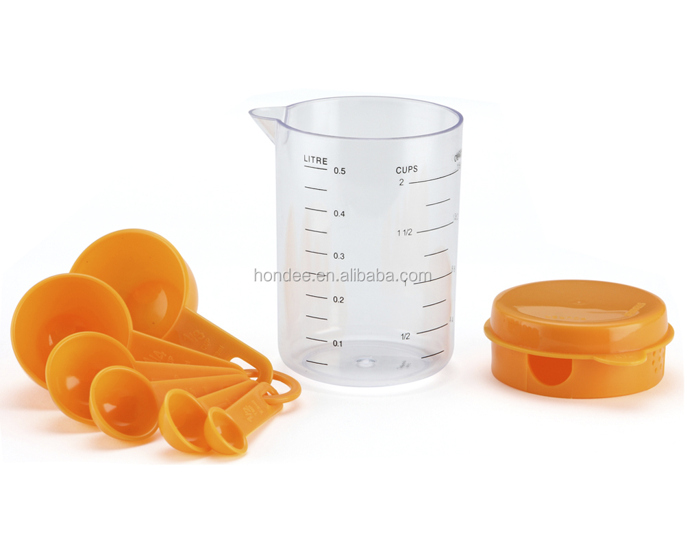 工場卸売プロモーションプラスチックカップとスプーンを測定する測定ツールセットセットプラスチック仕入れ・メーカー・工場