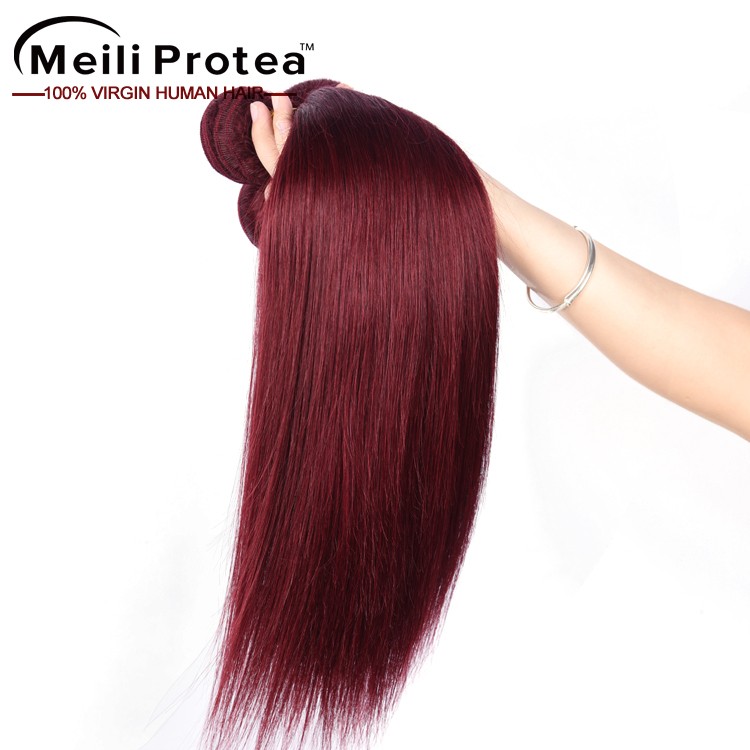 Alibaba Express Color 99j Hair Weave Red Braiding Brazilian Hair