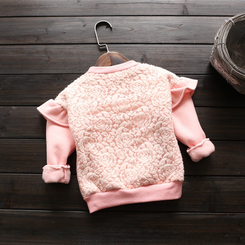 最高品質のレースのアップ子供のパーカー、 かわいい韓国のdesginパーカー卸売、 女の子のスウェットシャツ仕入れ・メーカー・工場