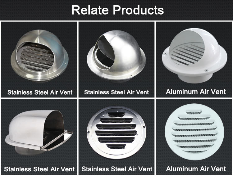 Hvac Stainless Steel Round Air Vent Cap With Non Return Damper - Buy 