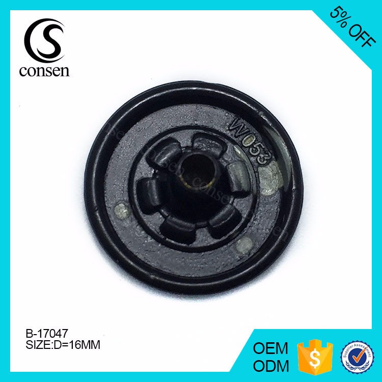 Alloy metal button design fashion logo name engraving jeans big snap button