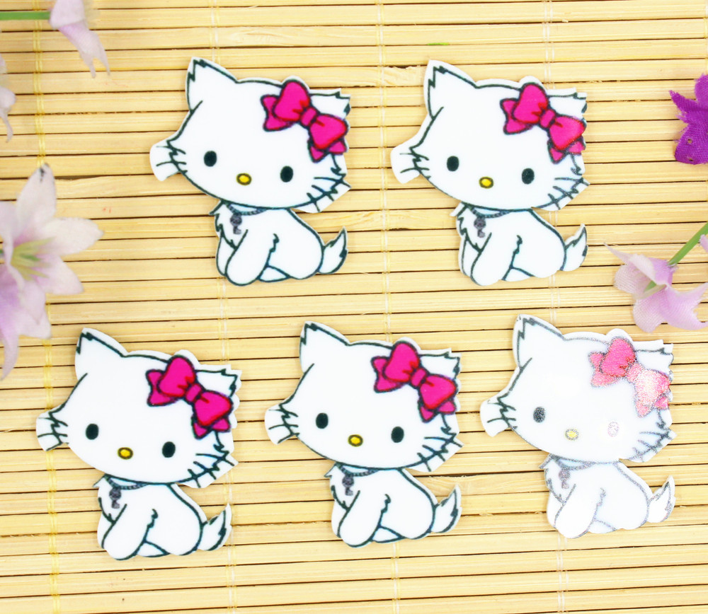 新しい到着の平面樹脂カボション樹脂kittycat子供のための電話のaccessaries問屋・仕入れ・卸・卸売り