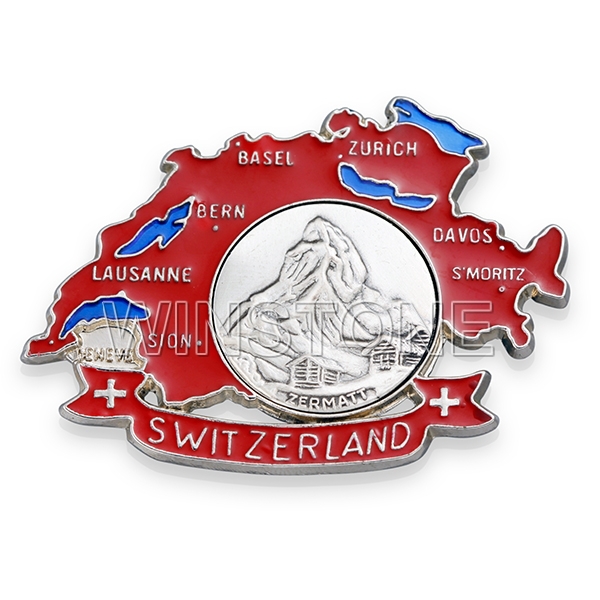Country Switzerland Map Fridge Buy Souvenir Fridge