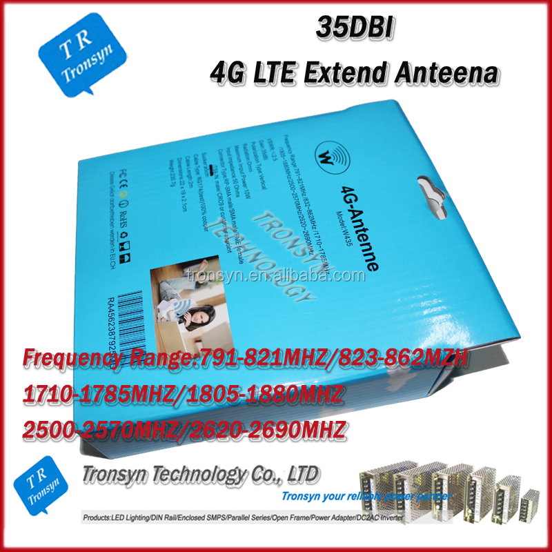 新しい到着の一般的な35dbi4glte無線ルータ無線lan外部アンテナsmaサポート/fme/ts9/crc9またはcoustomer任命するコネクタ仕入れ・メーカー・工場