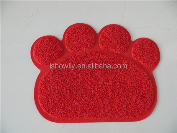 Pet Paw Shape Print Pvc Dirty Dog Door Mat