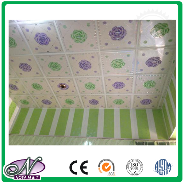 Construction materials cheap price pvc suspending ceiling panel