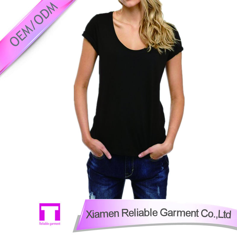 女性のプレインt- シャツ180gsm/バルク卸売半袖t- シャツ/tシャツの綿プロモーション問屋・仕入れ・卸・卸売り