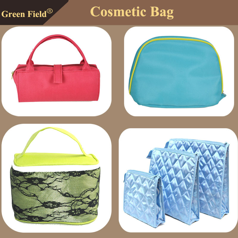 旅行化粧品袋、 のサテンの女性の旅行化粧品袋は、 袋を処理する仕入れ・メーカー・工場