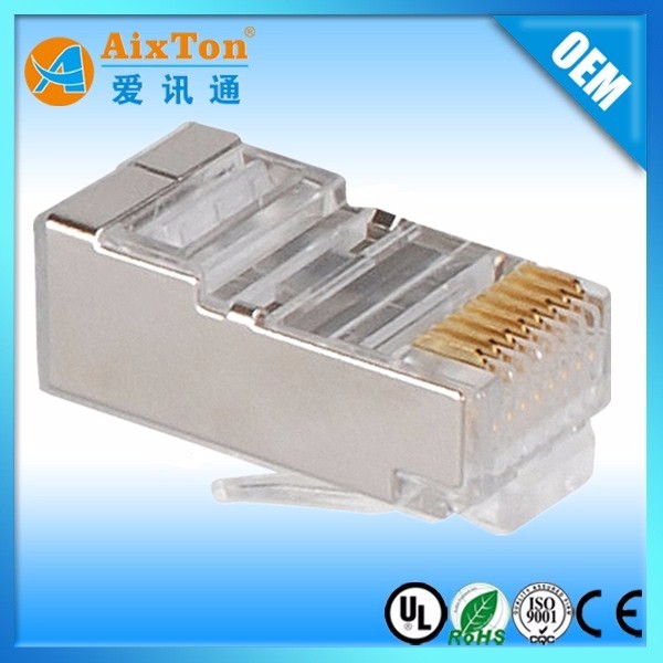 Free sample 100pieces bag 3u 8p8c rj45 connector