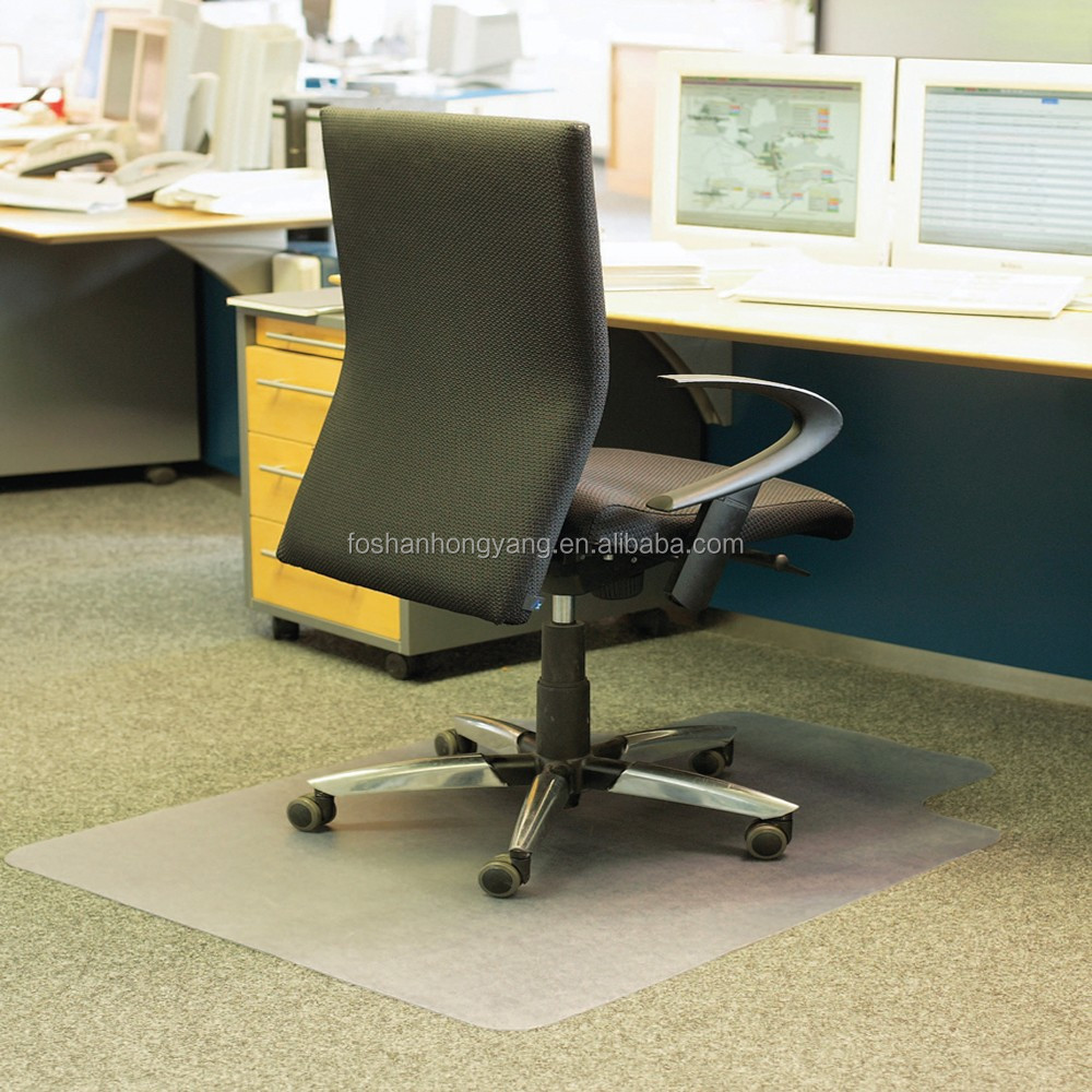 Smooth Clear Studded Chair Mat For Thick Carpet Office Floor