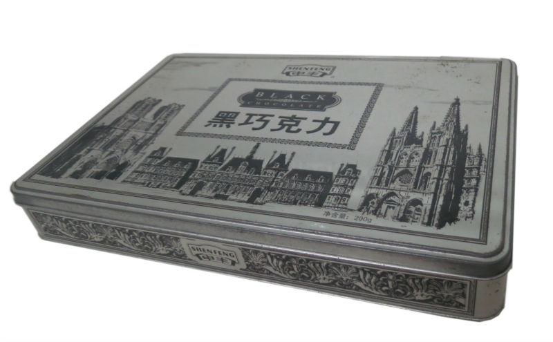 の長方形のクッキーのチョコレートスズ缶と卸売lfgbを証明書問屋・仕入れ・卸・卸売り