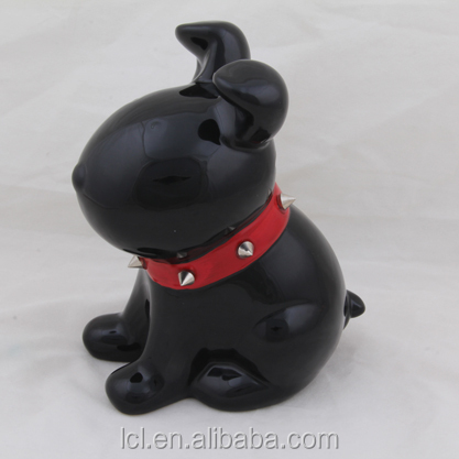 『6.72015新しいセラミックセラミックギフトファッション黒犬のお金の節約のボックス問屋・仕入れ・卸・卸売り