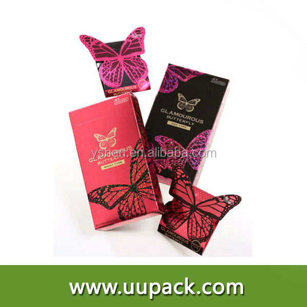 custom design structure red wine paper box