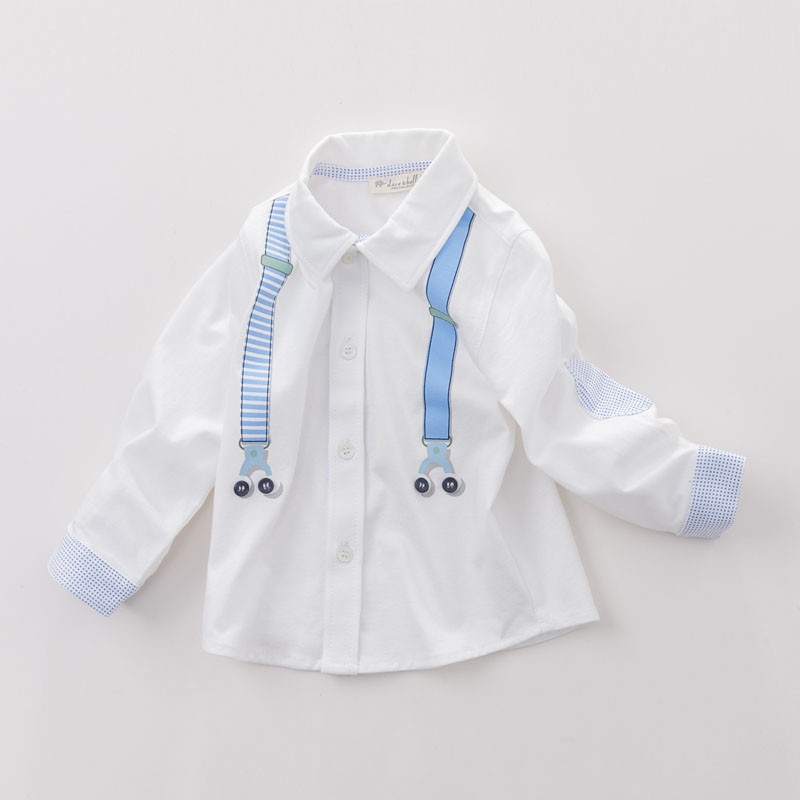 DB3562デイブベラ春男の子プリントシャツよちよちトップ幼児シャツ男の子ハンサムシャツグリッドチェック柄シャツ仕入れ・メーカー・工場
