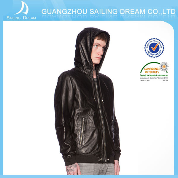 高品質の男性の革のジャケット2015陶磁器の卸売のための仕入れ・メーカー・工場