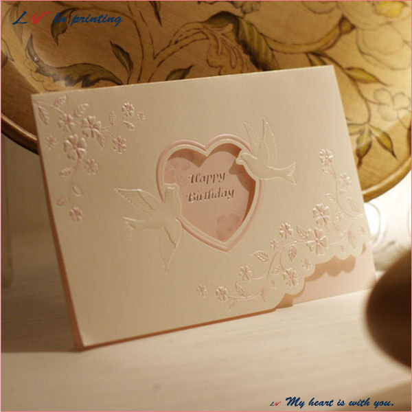 ロマンチックな愛永遠の愛をユニークな紙婚式のカード/エレガントなロマンチックな結婚式の招待状のカード仕入れ・メーカー・工場