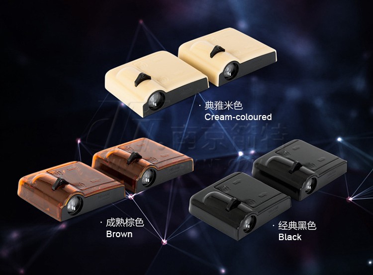 3 colour car door logo light