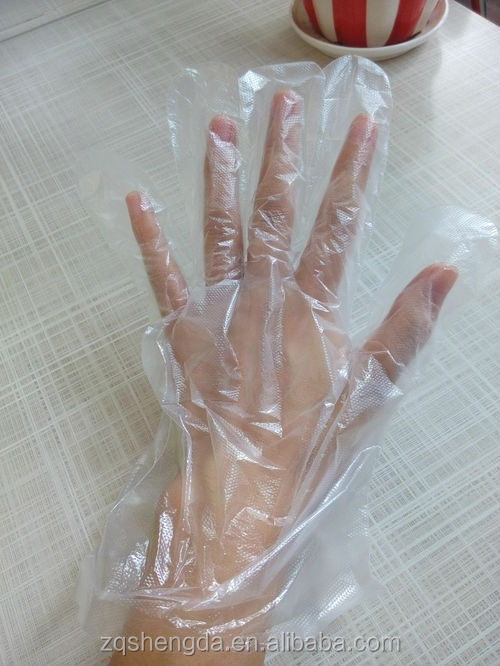 使い捨てのキッチンの食品取り扱いの手袋透明グリース- 証拠pe食品の手袋問屋・仕入れ・卸・卸売り
