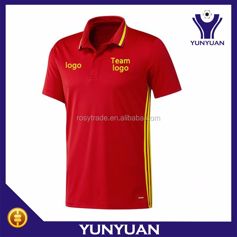 安いタイ品質2016スペイン赤ポロtシャツサッカーポロ仕入れ・メーカー・工場
