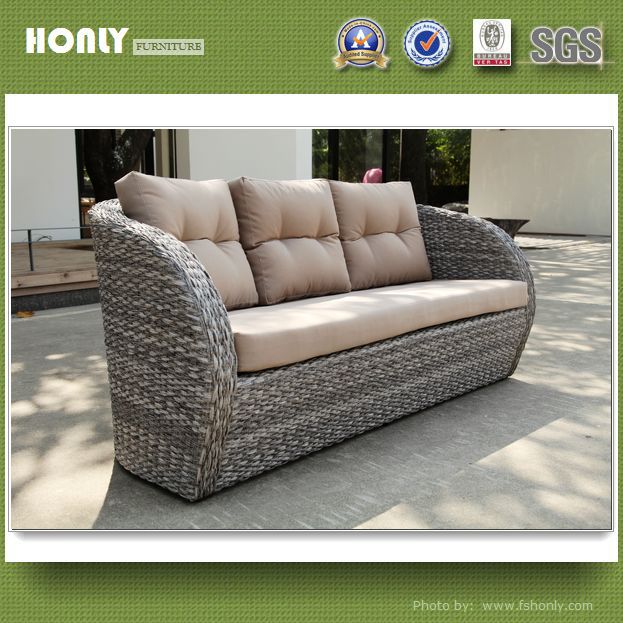 PE rattan sofa set designer outdoor furniture china foshan rattan furniture