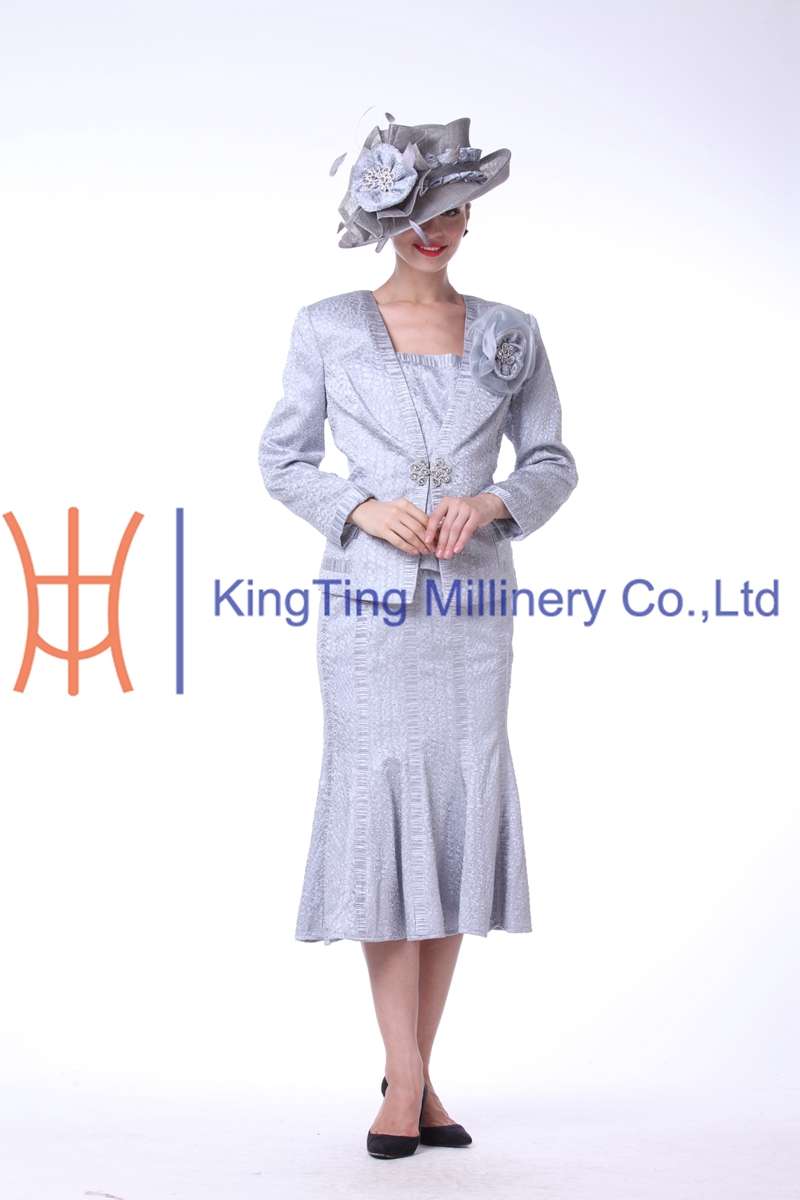 女性のビジネスドレスやスーツ青い色で熱い販売仕入れ・メーカー・工場