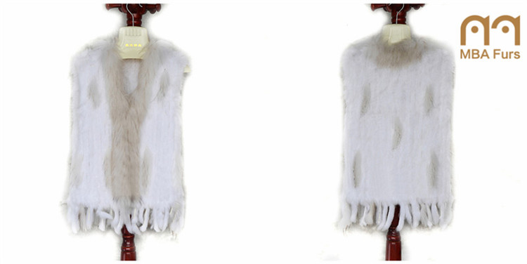 mba毛皮本物の女性の毛皮のベスト、 ウサギの毛皮gilet、 安い毛皮gilet仕入れ・メーカー・工場