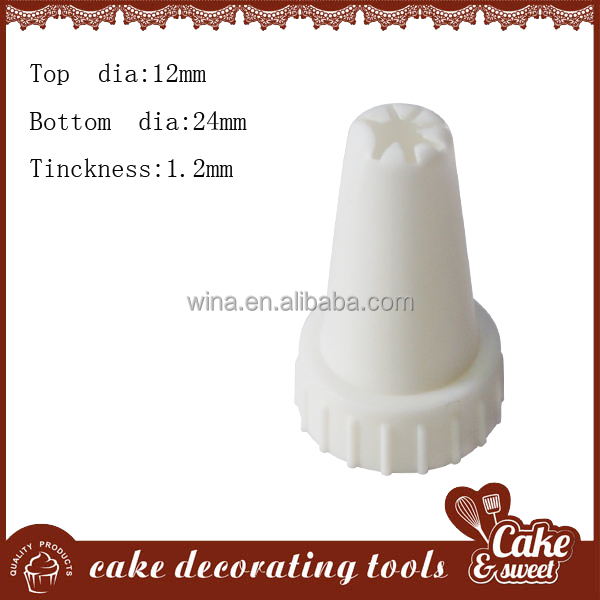 Plastic cake nozzle/tip,icing cake decoration