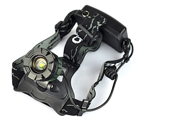 Xml t6 1000ルーメン充電式防水ズーム可能なヘッドランプヘッドライト仕入れ・メーカー・工場