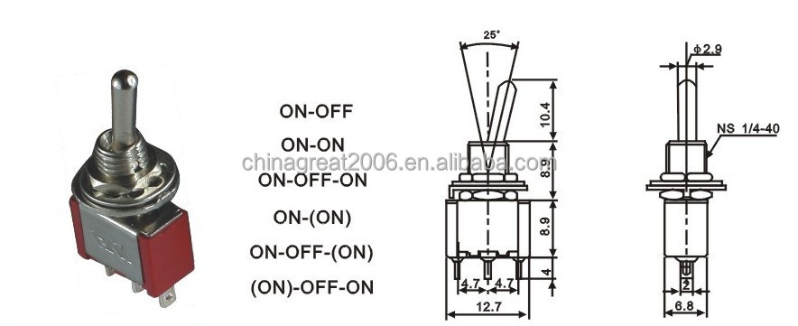 Cestm-102良い品質ミニチュアトグルスイッチ問屋・仕入れ・卸・卸売り