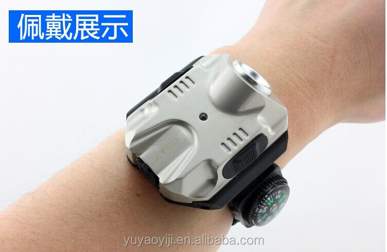 新しいスタイルのナイトランニング2015機器ledライト懐中電灯腕時計グレア照明仕入れ・メーカー・工場