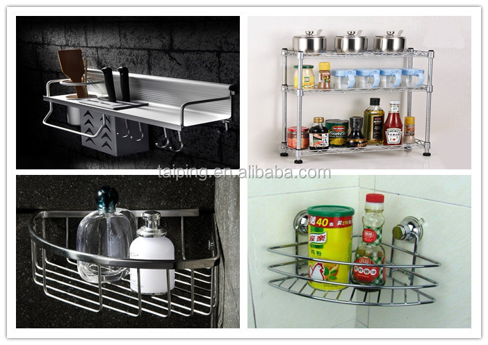 トップ販売のプロのデザイン2014年中国卸売金属ステンレス鋼の浴室の棚仕入れ・メーカー・工場