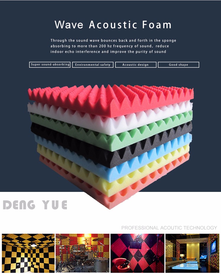 Cheap Acoustic Foam Price Self Adhesive Available Pu Sponge Soundproof