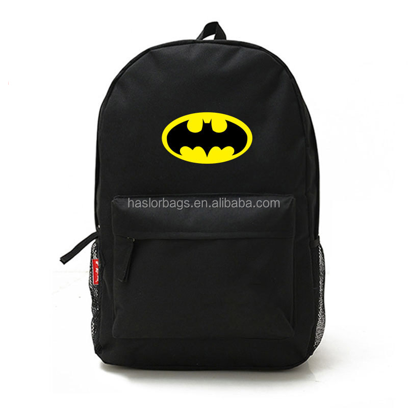 2015 new cool design batman school bag for teen boys