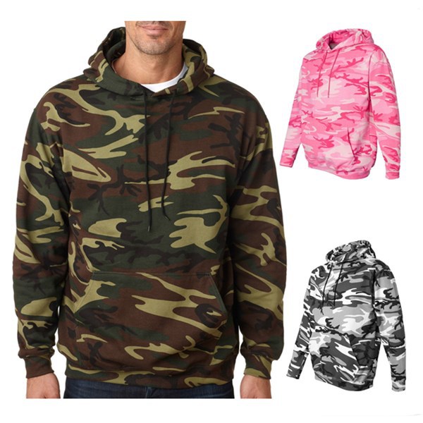 It's free shipping made easy Fortunately, you can leave the sewing machine alone and find a range of camo sweatshirts that are perfect for your next trip into the wilds. Camo sweatshirts are essential for keen hunters because disruptive pattern materials are proven to make for a more efficient hunt.