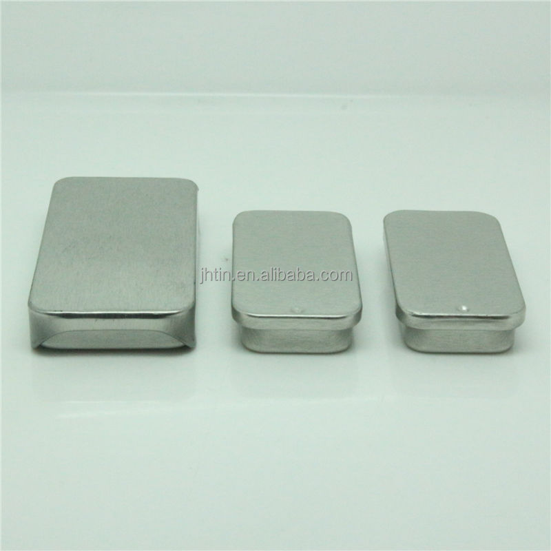 no color tin box with sliding Lid for chewing Gum dongguan wholesale