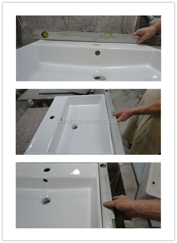 バスルームセラミック芸術正方形洗面器( bsj- a8114)問屋・仕入れ・卸・卸売り