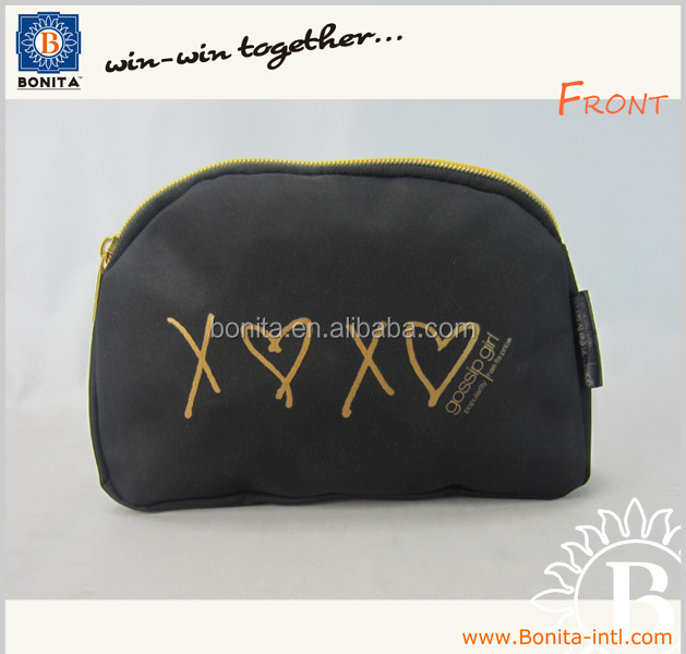 brood pouch,retortpouch wholesale plain black nylon toiletry make up pouch personalized