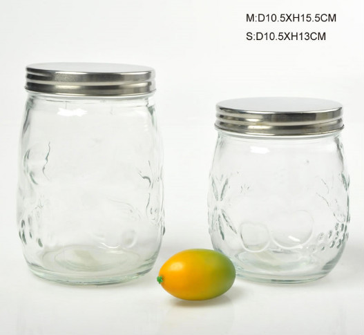 100ml、 200ミリリットル、 500ml、 明確な1lcheapタップ付きストレージのガラス瓶問屋・仕入れ・卸・卸売り