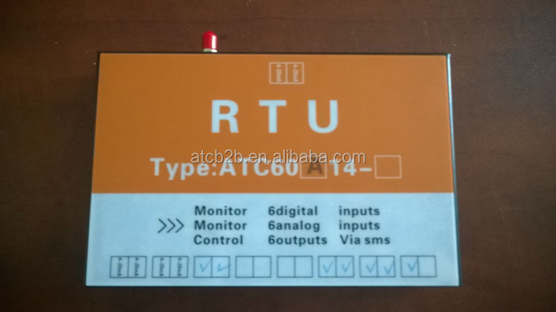 工業用atc- rtu- 60a14m2mgsmsmsgsm警報システムリレー出力を持つ仕入れ・メーカー・工場