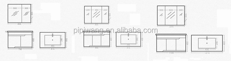 の浴室のコーナーキャビネットの浴室の家具h108cpvcの浴室用キャビネット仕入れ・メーカー・工場